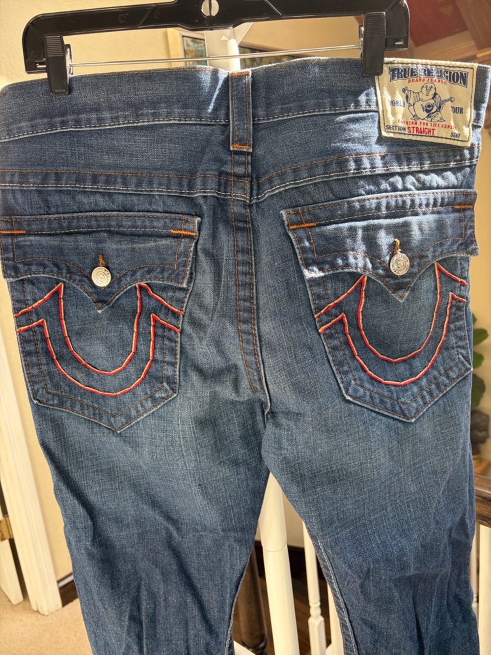 True Religion Men's Indigo Straight Jeans